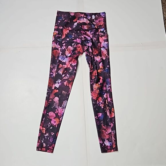 Athleta Salutation Stash Pocket II Printed Tight size S - Picture 5 of 8